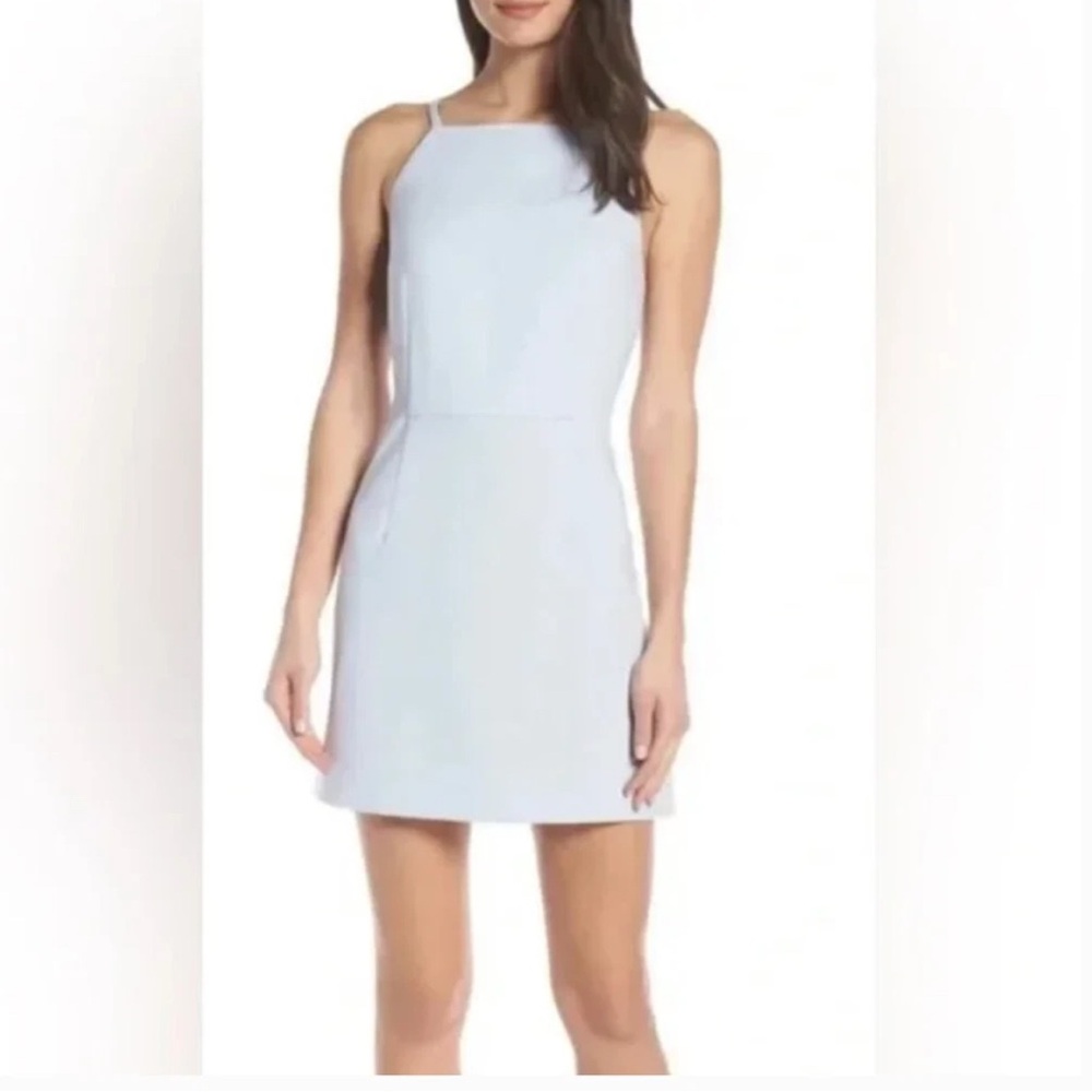 French Connection Whisper Light Square Neck Mini Dress - size 12